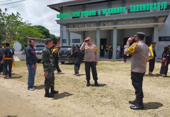  Dandim 0801/Pacitan dan Kapolres Pacitan saat Pimpin Langsung Pengamanan