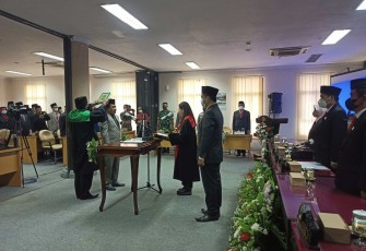Prosesi Pengambilan Sumpah/Janji Jabatan Wakil Ketua DPRD Kabupaten Blitar PAW Sisa Masa Jabatan 2019-2024