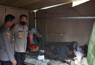 Kapolres Salatiga saat berikan motivasi penderita stunting 