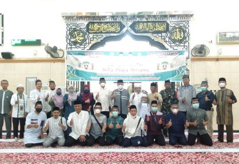 Babinsa Serka Muhammad Arifin saat Hadiri Safari Ramadhan Pejabat Pemerintahan Provinsi Kalteng 