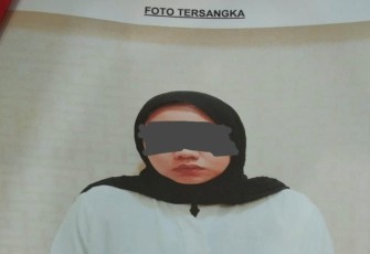Salah Satu tersangka saat diamankan
