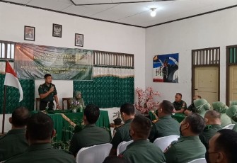 Pengarahan Dandim 0718/Pati kepada anggota dan keluarga Koramil 01/Pati