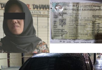 Tersangka dan barang bukti saat diamankan