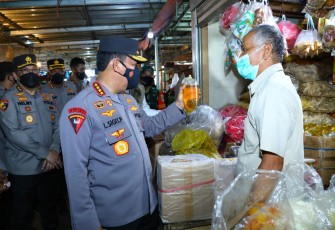 Kapolri saat Turun Langsung ke Pasar