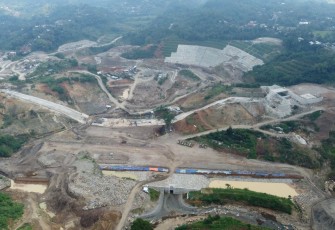 Bendungan Jlantah di Kabupaten Karanganyar, Jawa Tengah.