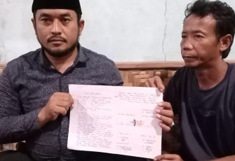 Surat pernyataan damai antara kedua belah pihak