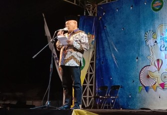 Bupati Malang, H. M Sanusi, saat menyampaikan sambutan