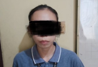 JN saat diamankan polisi