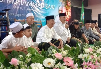 Bupati Sanusi saat hadiri Maulid Nabi Bersama RISGO