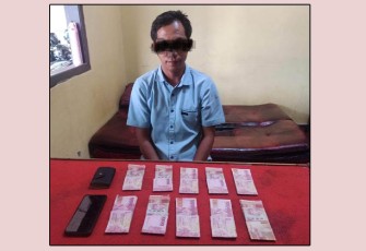 Tersangka dan barang bukti saat diamankan