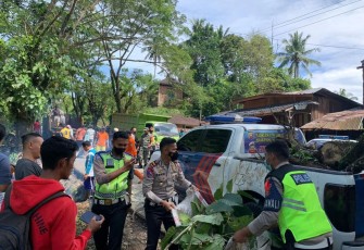 Polres Kepahiang Bersihkan Jalur Mudik Lebaran
