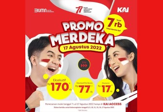 Dalam rangka HUT ke 77 Kemerdekaan RI PT KAI hadirkan tarif promo 7000 tiket.