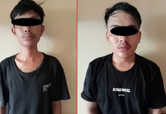 Tersangka saat diamankan