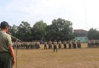 Kodim 0807 Tulungagung saat Gelar Upacara Peringatan Haornas ke XXXIX Tahun 2022