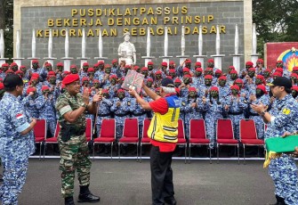 Menteri Basuki saat Tutup Pelatihan Bela Negara