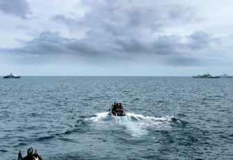  TNI AL Terus Lanjutkan SAR Helikopter POLRI