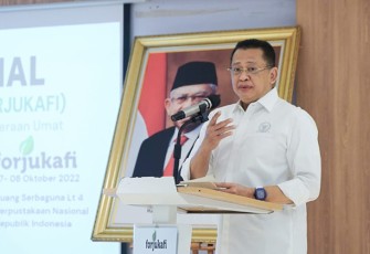 Bamsoet dalam Rapat Kerja Nasional FORJUKAFI, di Jakarta, Jumat (7/10/22).