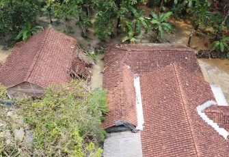 Pasca banjir merendam rumah warga