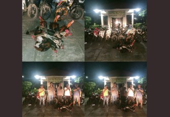 Polisi saat sita barang bukti