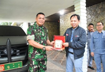 Danrem 023/KS saat Kunjungi PT Inalum