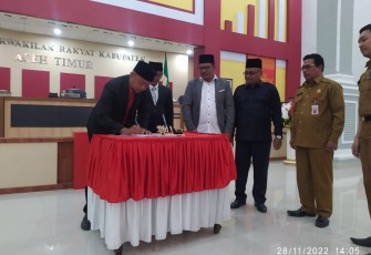 Pengesahan APBK Aceh Timur Tahun Anggaran 2023