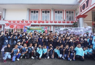Kontingen Taekwondo Bengkulu Utara saat foto bersama