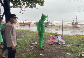 Pasca polisi olah TKP penemuan mayat tanpa identitas