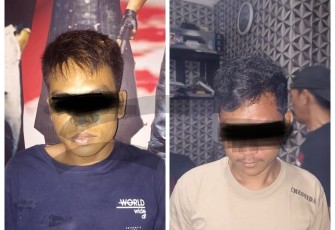 Dua orang pelaku saat diamankan