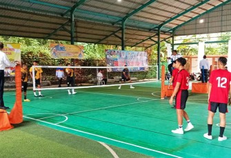 Pertandingan hari pertama Sepak Takraw