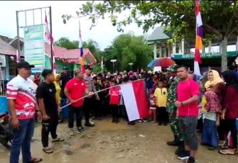 Antusias Masyarakat Ikut Jalan Santai Gampong Alue Ie 