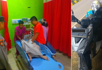 Korban saat mendapat perawatan medis