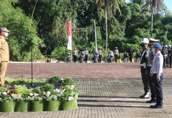Gubernur Bengkulu saat Pimpin Apel Gelar Pasukan Ops Ketupat Nala 2022