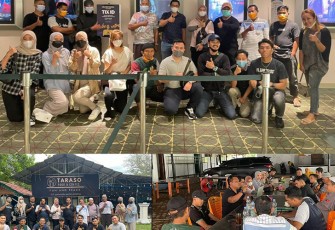 Eks Napiter saat Silaturahmi dan Nobar "Sayap-Sayap Patah" Bersama Kasatgaswil Bengkulu Densus 88 AT Polri