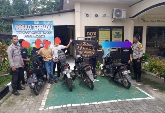 Terduga Pelaku dan Barang Bukti saat Diamankan 