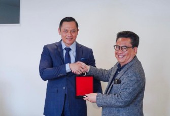 AHY saat diskusi bersama jajaran akademisi di Australian National University (ANU), Monash University dan University of Melbourne, dalam lawatannya ke Australia.