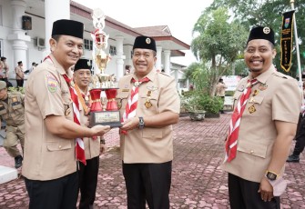 Wakil Bupati Asahan usai Pimpin Upacara Peringatan Hari Pramuka ke-61