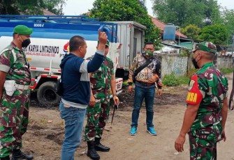 Dandim 0503/JB Letkol Kav I Made Maha Yudhiksa, S.Sos., MM saat mengecek langsung ke lokasi, Rabu (30/3/2022).