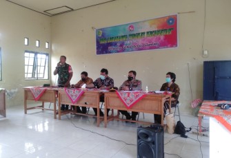 Danramil Bukit Batu saat Hadiri Rapat Lokakarya Mini Lintas Sektor Kecamatan Rakumpit 