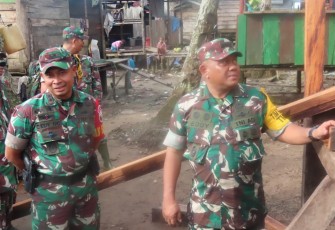 Satgas TMMD ke-114 Kodim 1710/Mimika saat Terima Kunjungan Tim Wasev