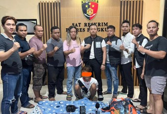 Terduga Pelaku dan Barang Bukti saat Diamankan 