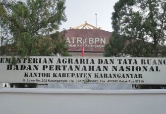 Kantor ATR/BPN Kabupaten Karanganyar.