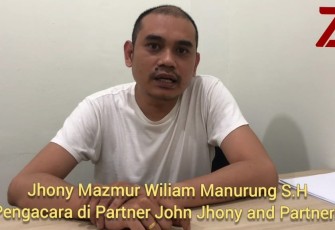 Jhony Mazmur Wiliam Manurung S.H (Pengacara di Partner John Jhony and Partners.