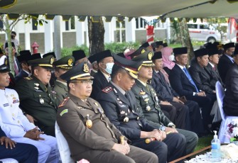 Peringatan Hari Pahlawan ke-77 tahun 2022 di halaman Pendopo Jl. Jaksa Agung Suprapto No. 8 Kab.Pacitan, Kamis (10/11/2022).