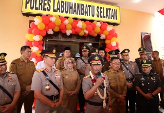 Kapolda Sumut saat Resmikan Polres Labuhanbatu Selatan 
