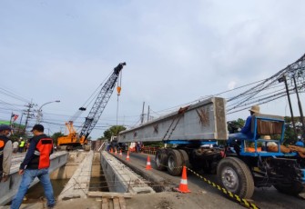 Perbaikan Jembatan Ngaglik Lamongan