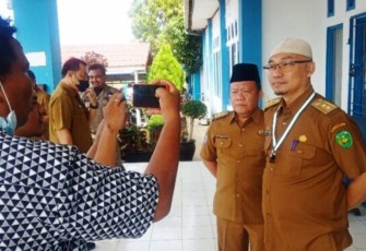 Kepala BPKAD Kota Bengkulu Yudi Susanda saat diwawancara usai apel perdana. Senin, 9 Mei 2022. Foto/Dok