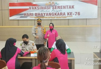 Polres Bengkulu Gelar Vaksinasi Massal 