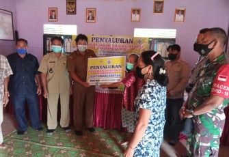 Penyaluran BLT DD diwilayah Binaan Koramil Manuhing