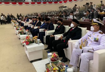 Kakanwil saat Hadiri Rapat Paripurna Istimewa mendengarkan Pidato Kenegaraan Presiden RI