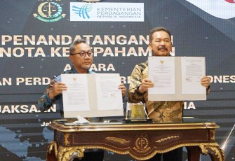 Penandatanganan Nota Kesepahaman antara Kejagung dan Kemendag